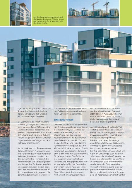 Balkonwelten - Kundenzeitschrift von Lumon - Wernig Stefan GmbH