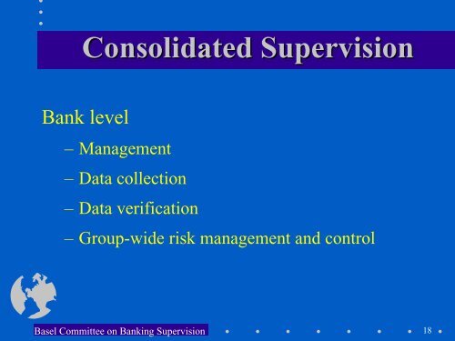 Consolidated Supervision - World Bank