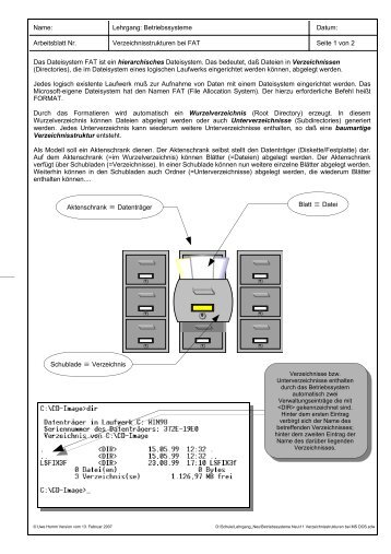 11 Verzeichnisstrukturen bei MS DOS.pdf - von Uwe Homm