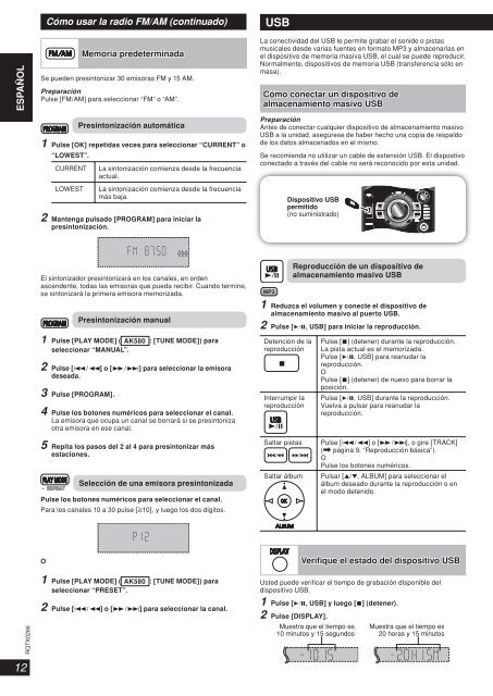 Manual de Usuario SC-AK580PN(es) - Panasonic