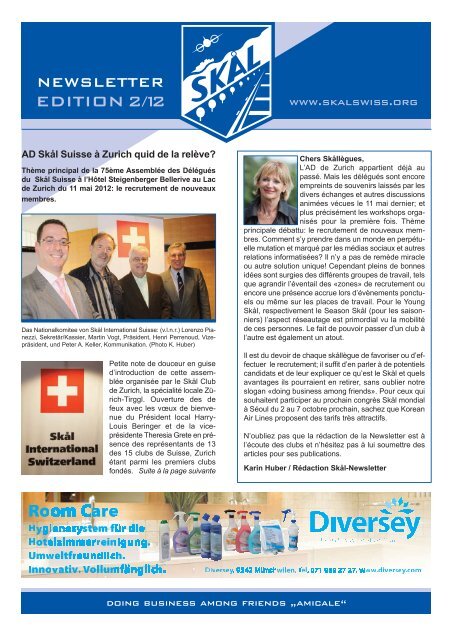 Newsletter 2012 - Skal International Switzerland