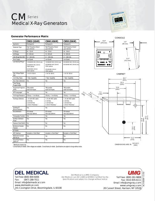 Del Medical CM Series