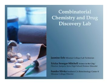 Combinatorial Chemistry and Drug Discovery Lab Jasmine ... - haspi