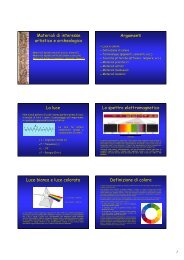 materiali pittorici.pdf - Dipartimento di Scienze della Terra e ...