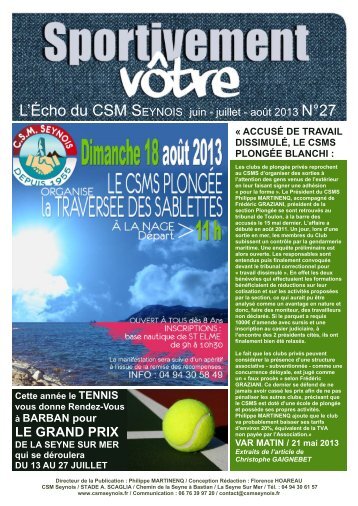 CSM Seynois ». - La Seyne-sur-Mer