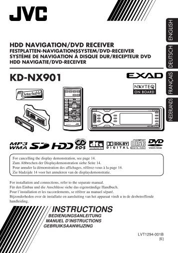 KD-NX901 - Aerne Menu