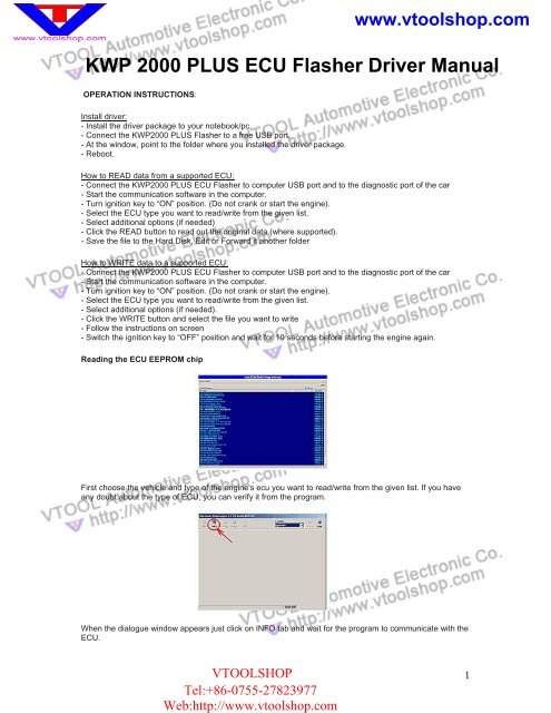 KWP2000 User Driver Manual.Pdf - Car Diagnostic Tool
