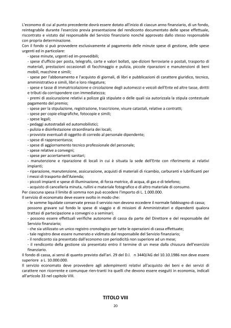 Regolamento di amministrazione e contabilita - ATER Potenza