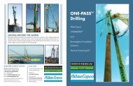 One-Pass Drilling Flyer - Berminghammer Foundation Equipment
