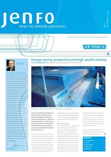 News for JENSEN customers - Jensen Group