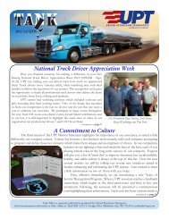 2012 3rd QTR Newsletter - United Petroleum Transports