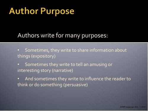 How Author's Use Language to Persuade and Influence Readers