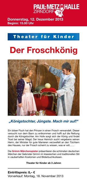 Zirndorfer Kultur- und Veranstaltungskalender - Stadt Zirndorf