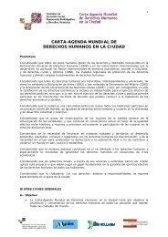 carta-agenda mundial de derechos humanos en la ciudad - FEMP