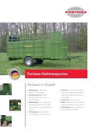 Fortuna-Viehtransporter Vertrauen in Qualität