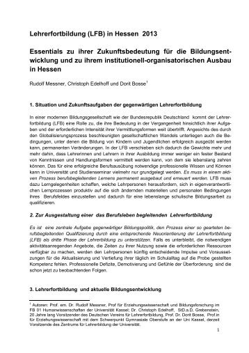 Lehrerfortbildung (LFB) in Hessen 2013 - GEW Landesverband ...