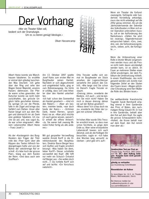 Ausgabe 0903.pdf - Theater-Zytig