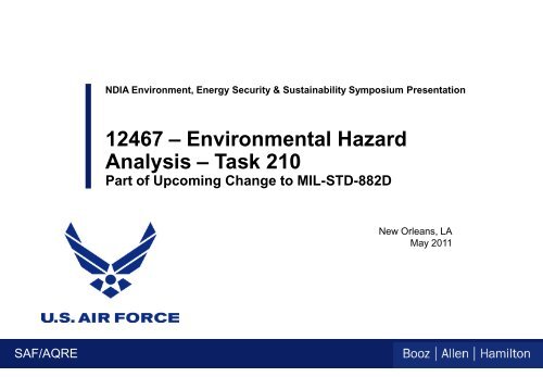 12467 â Environmental Hazard Analysis â Task 210 - E2S2