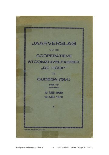 Oudega - Zuivelhistorie Nederland