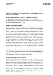 PR Balance sheet report 2012 - Drees & Sommer