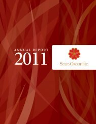 2011 Annual Report - the solid group inc website