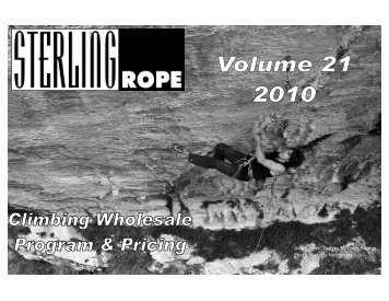 Volume 21 Pricelist 2010 - Sterling Rope