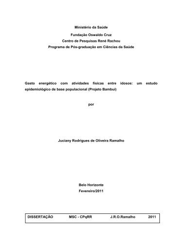 Texto completo - Centro de Pesquisas RenÃ© Rachou - Fiocruz