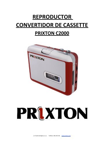 REPRODUCTOR CONVERTIDOR DE CASSETTE - Prixton