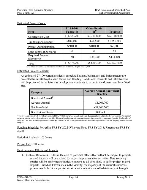 Powerline Plan and Environ. Assessment Jan. 2013 - Flood Control ...