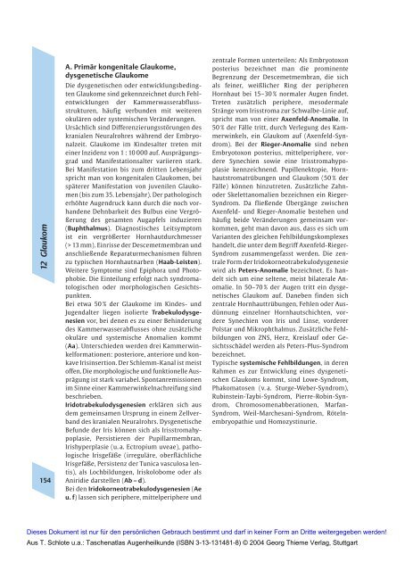 Taschenatlas Augenheilkunde (Thieme Verlag, 2004)