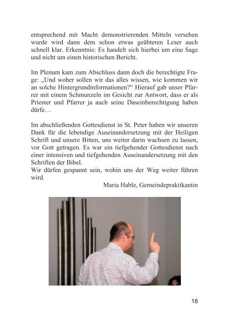 Gemeinde- Kirche-Welt - Internetangebot von Dr.Joerg Sieger