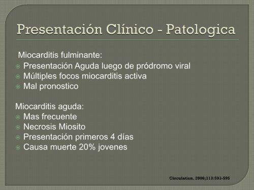 clase pericarditis-miocarditis dr. javier orozco - Departamento de ...