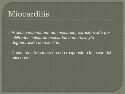 clase pericarditis-miocarditis dr. javier orozco - Departamento de ...