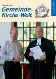 Gemeinde- Kirche-Welt - Internetangebot von Dr.Joerg Sieger