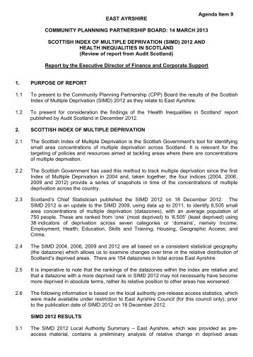 14 march 2013 scottish index of multiple deprivation (simd) 2012 ...