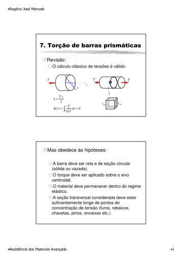 Torção de eixos