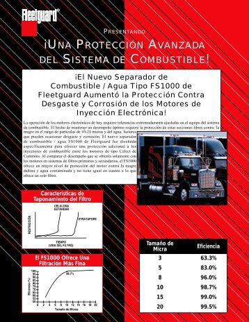 ¡UNA PROTECCIÓN AVANZADA DEL SISTEMA DE COMBUSTIBLE!