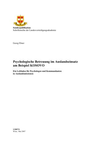 Psychologische Betreuung_Internet - Österreichs Bundesheer