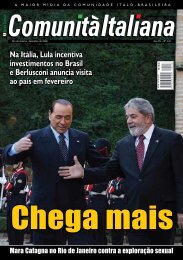 Na ItÃ¡lia, Lula incentiva investimentos no Brasil ... - ComunitÃ  italiana