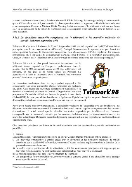 Telework Outlook - 1997 and beyond - European Telework Week