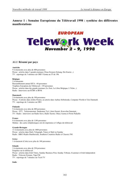Telework Outlook - 1997 and beyond - European Telework Week