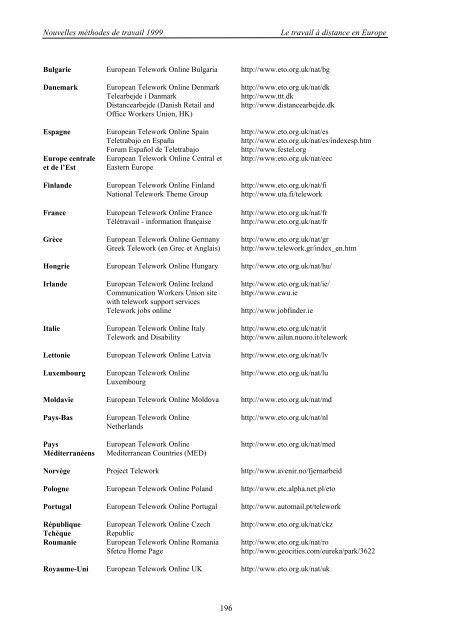 Telework Outlook - 1997 and beyond - European Telework Week