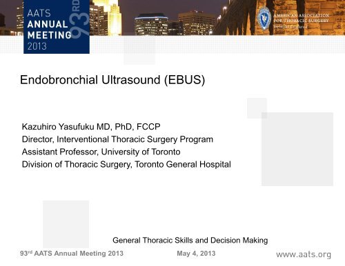 Endobronchial Ultrasound (EBUS)
