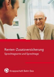 Informationen Zur Renten Zusatzversicherung Knappschaft Bahn