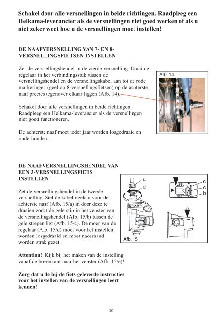 Polkupyörän käyttöopas Bruksanvisning för cykel Bicycle ... - Helkama