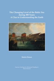 The Changing Level of the Baltic Sea during 300 Years: A ... - BALTEX