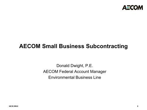 Who is AECOM?