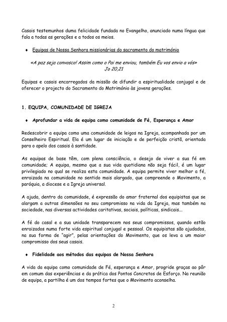 Carta de Lourdes - Equipes Notre-Dame