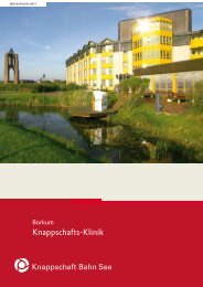 Borkum - Knappschafts-Klinik (PDF/325 KB) - Knappschaft-Bahn-See
