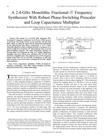 A 2.4-GHz monolithic fractional-N frequency ... - ResearchGate